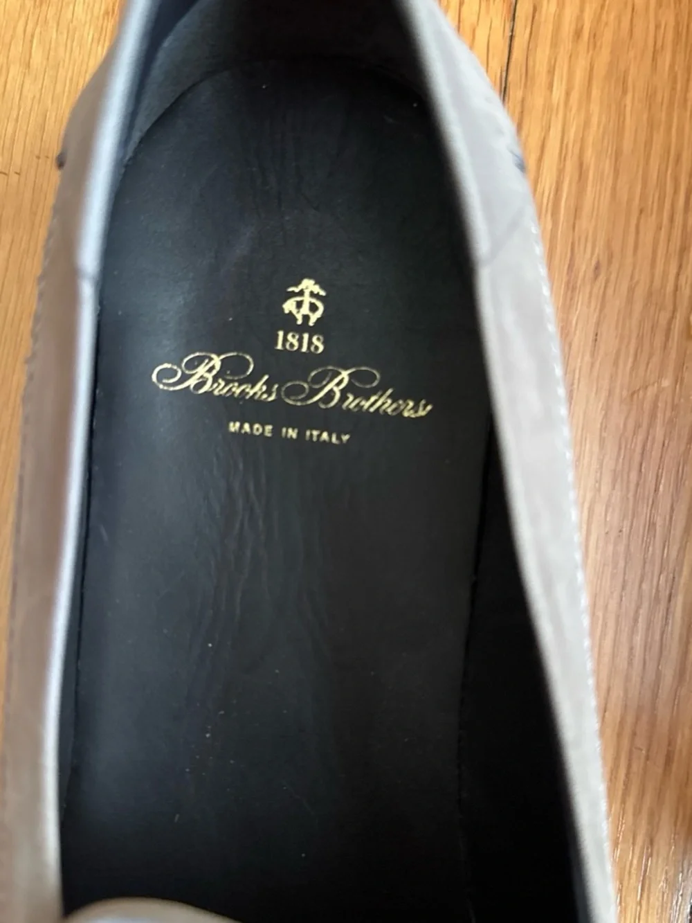 Brooks Brothers Men's Grey Suede Penny Loafers size 11 with Vibram Outsoles